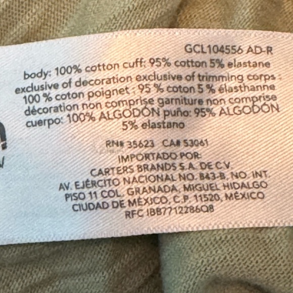 Carter's Light green dinosaur one piece zip up Baby 18 month - Picture 6 of 6